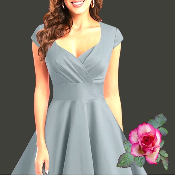 🔥SALE🔥1950’s style Retro Vintage Cocktail Party Swing Dress. Size Small - Picture 2 of 5